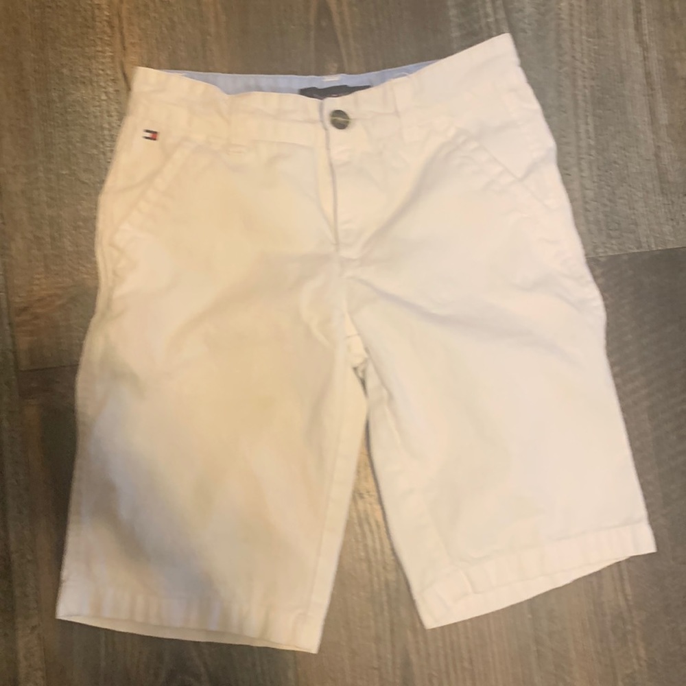 Boys Size 12 Tommy Hilfiger Zip Shorts White-Perfect for golfing